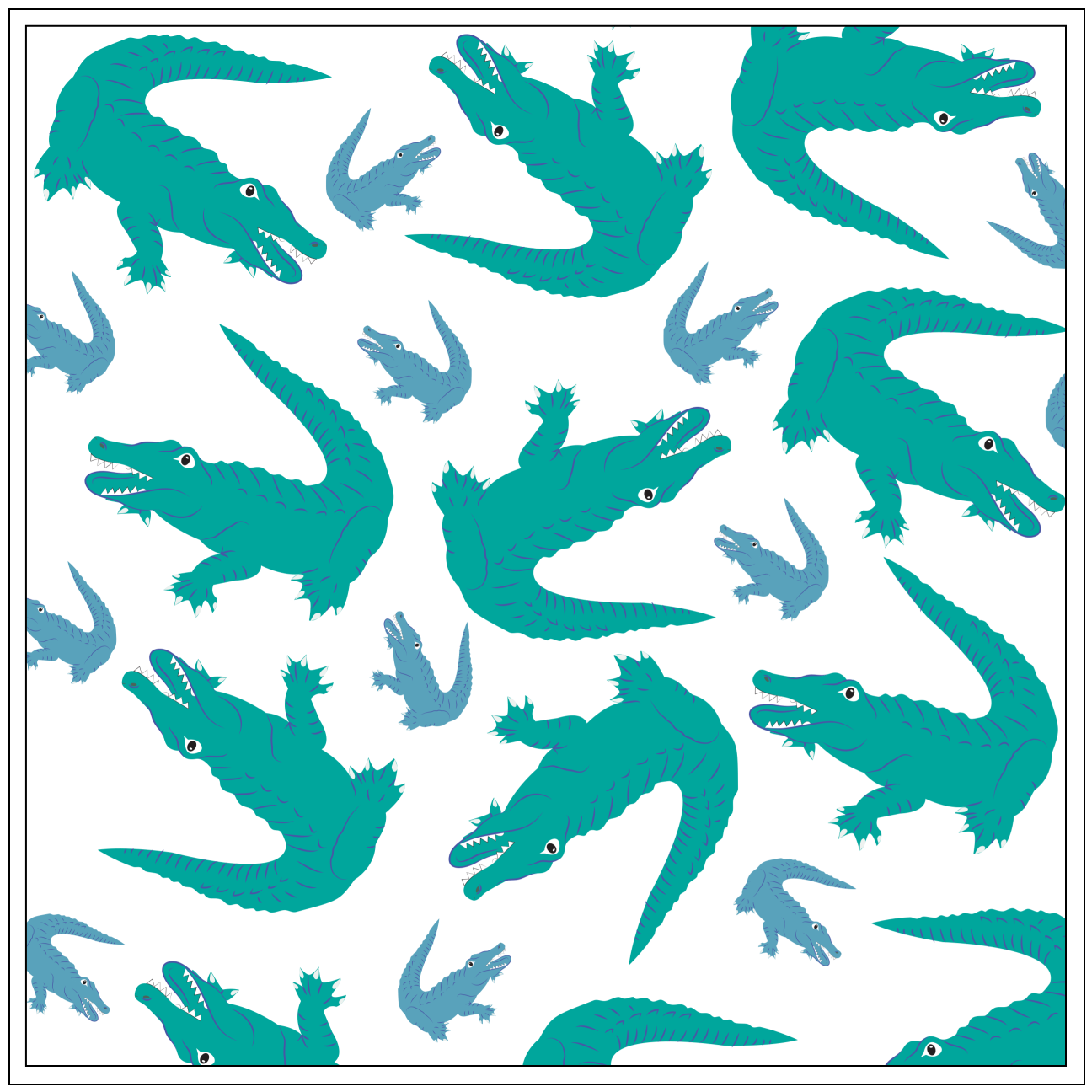Alligator Print · Colorway 2